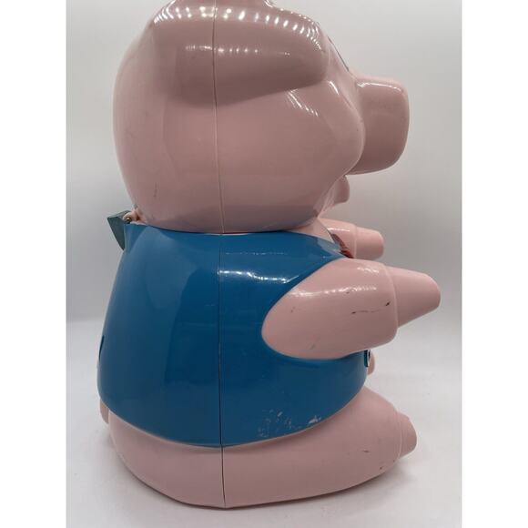 Vintage 1990 Original Oinking Cookie Jar Pig Treat Canister Untested - Picture 9 of 11